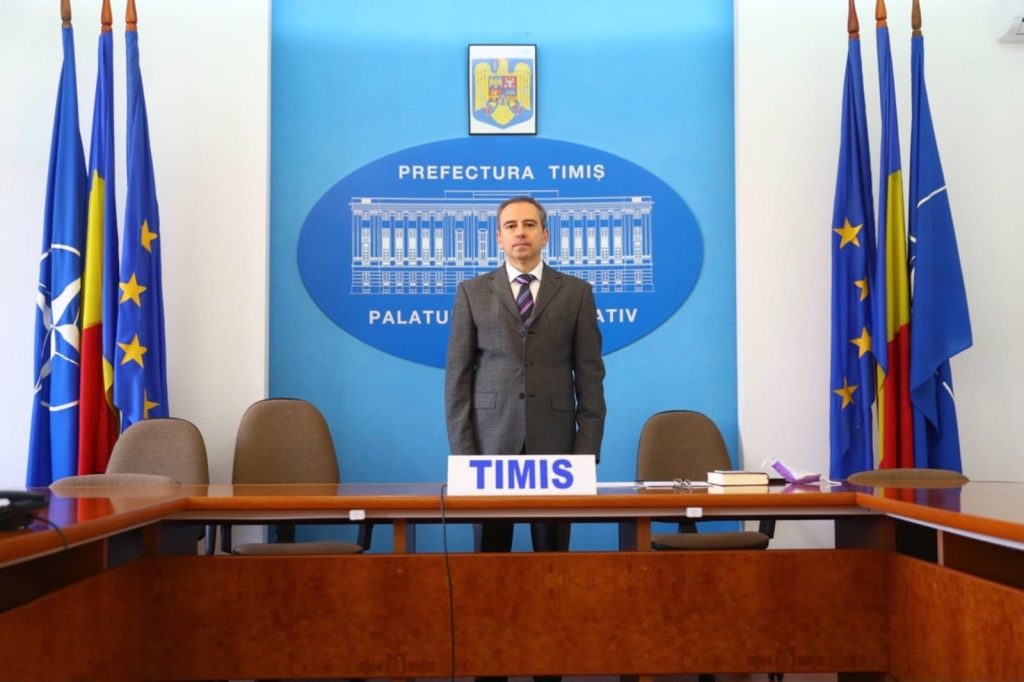 Ovidiu Drăgănescu a depus jurământul în funcția de subprefect de Timiș