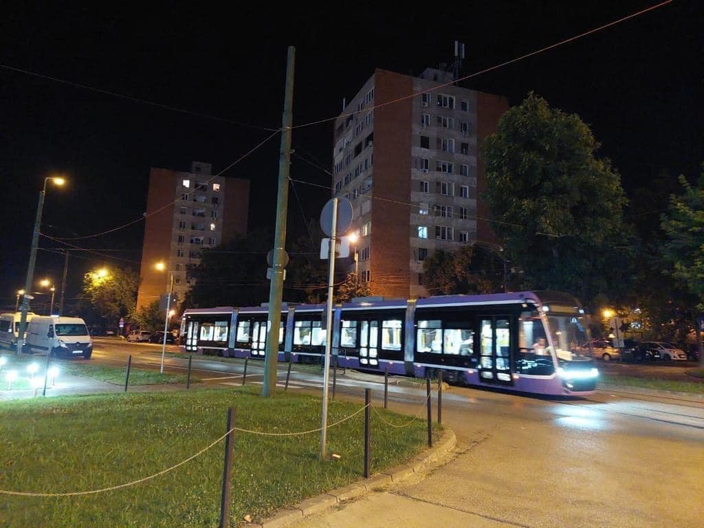Noul tramvai, din nou în teste pe străzile Timișoarei
