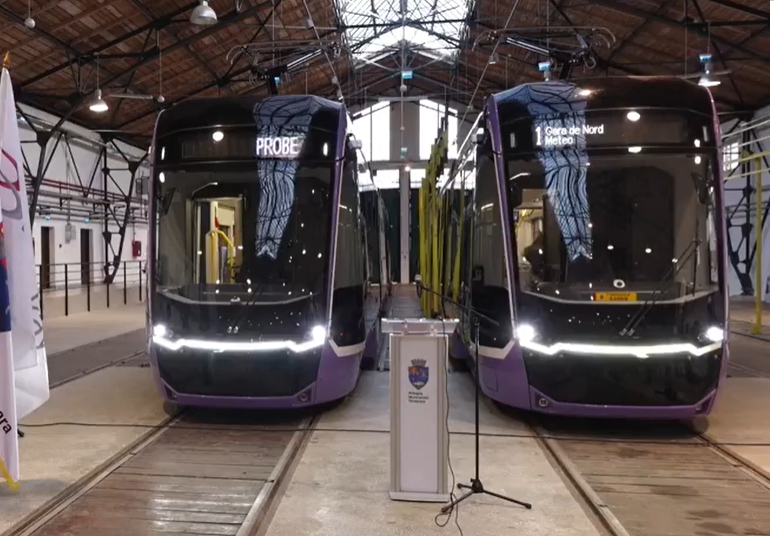 Tramvaiul nou, pus în circulație pe linia 1 din Timișoara